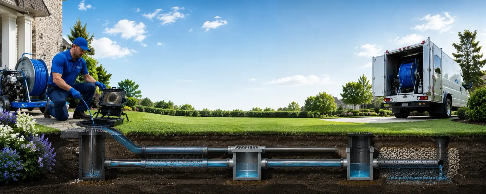 Outdoor drain cleaning information for De Kalb, MO